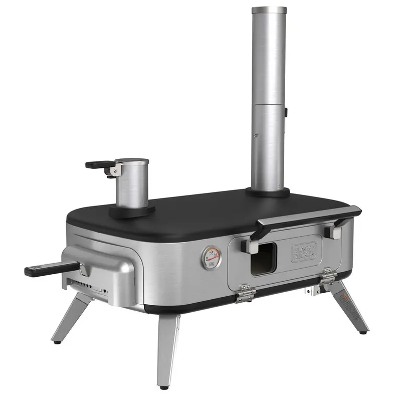 Vera™ Portable Outdoor Pizza Oven: Wood, Charcoal & Pellet Compatible With Rotating Handle And Built-In Thermometer 1