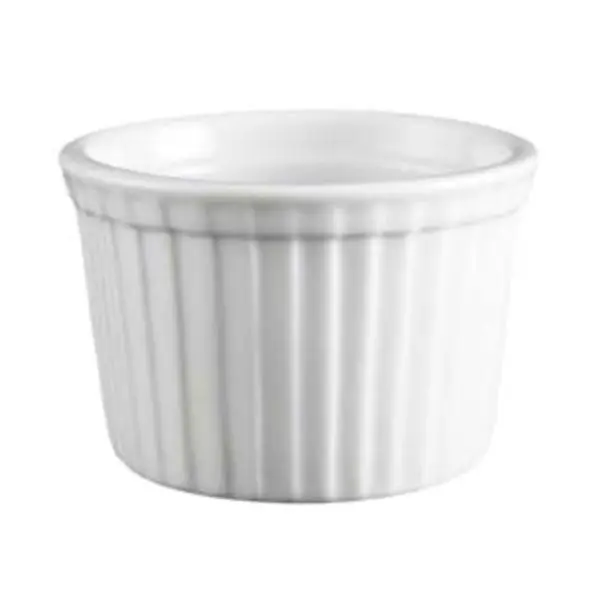 Vertex China Rmk-4-P Fluted Ramekin Set – 4 Oz., Buffet-Ready, Pack Of 4 1