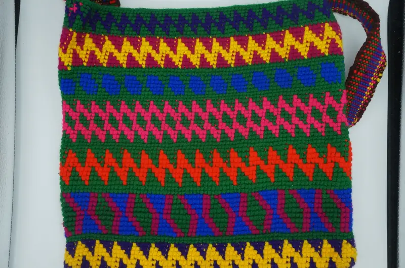 Vibrant Hippy-Style Crossbody Purse – Handmade Colorful Bag 1