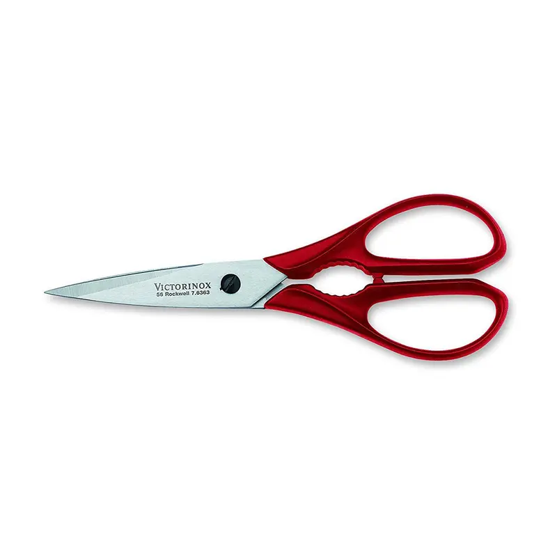 Victorinox 4" Red Household Shears – Ergonomic Grip, Model 7.6363-X2 1