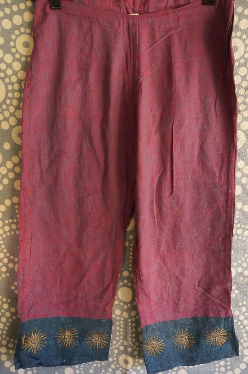 Violet-Blue Groovy Printed Kids’ Pants 1