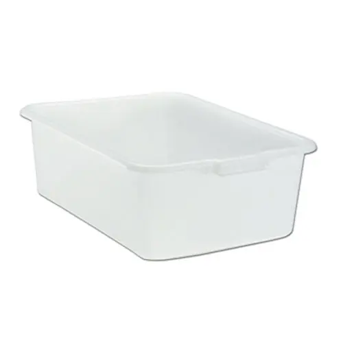Vollrath 7" Deep White Bus Box – Durable Plastic Service Container 1
