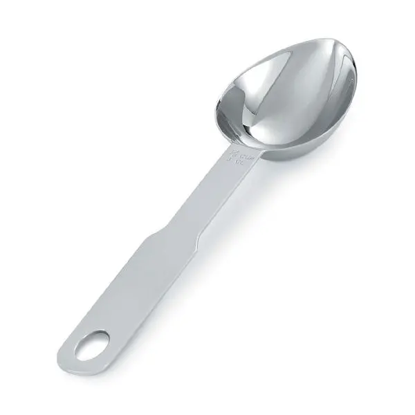 Vollrath Oval Measuring Scoop – 1/8 Cup (1 Fluid Ounce), Durable Stainless Steel 1