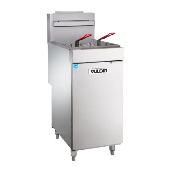 Vulcan 1Veg35M Natural Gas Floor Fryer – 35–40 Lb. Oil Capacity 1
