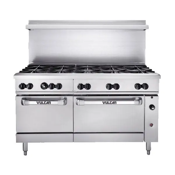 Vulcan 60Ss-10B Endurance 60-Inch Restaurant Range: 10 Burners + Dual Ovens (Ng) 1