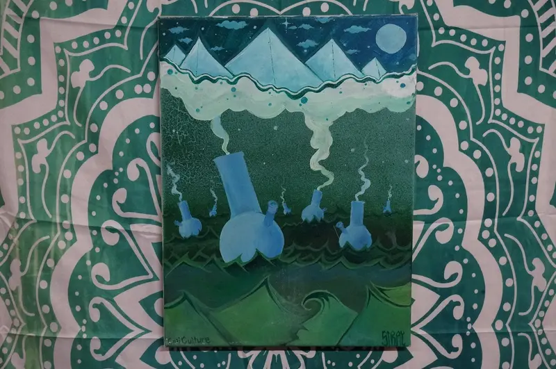 Water Pipe Dreams Acrylic Canvas Wall Art 1