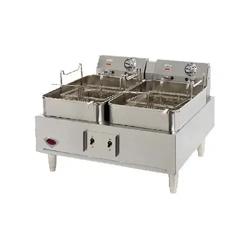 Wells F-30 Dual-Pot Electric Countertop Fryer — 15-Pound Capacity Per Pot 1