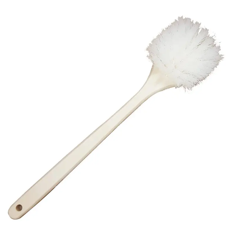 White Medium-Stiff Utility Brush – 20" Long Handle For General Cleaning 1