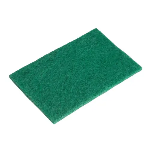 Winco Green Scouring Pads – 6-Pack, 6" X 9.375", Heavy-Duty Cleaning Scrubbers 1