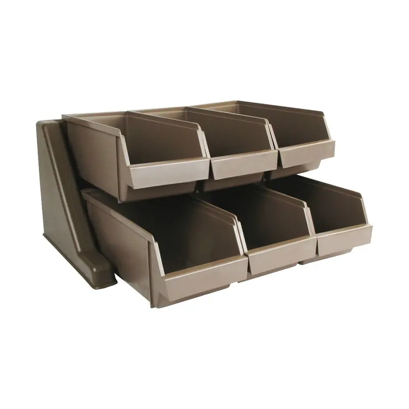 Winco Ogz-6 Six-Bin Cutlery Storage System With Mountable Rack 1