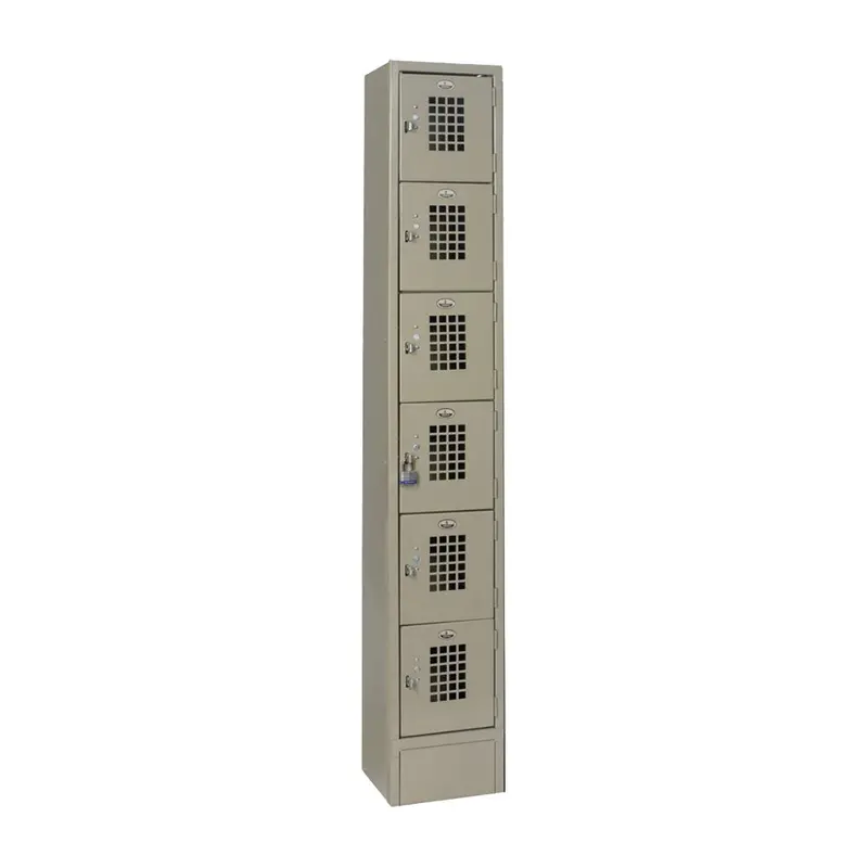 Winholt Wl-66/15 Six-Tier Wall-Mounted Locker – Closed Base Design 1