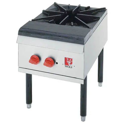 Wolf Wspr1 Natural Gas Stock Pot Range With Cast Iron Dual-Ring Burner – 110,000 Btu 1
