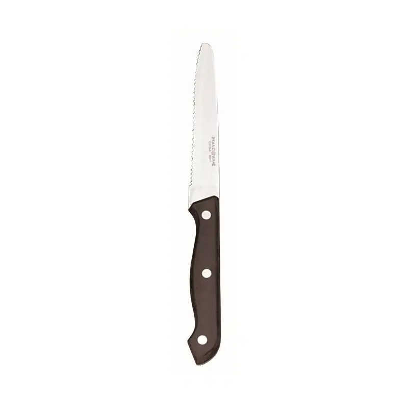 Wti 201-2642 Rounded-Tip Steak Knife – Black Handle, 12-Piece Set 1