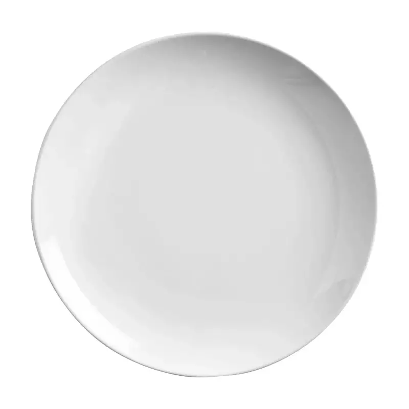 Wti Porcelana Round Coupe Plate – 11.25 Inch, Elegant Rimmed Profile, Set Of 6 1