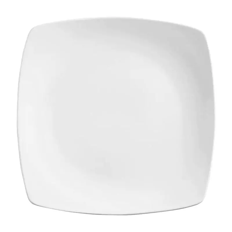 Wti Porcelana Square Coupe Plate – 8 Inch, Modern Minimalist Design, Set Of 6 1