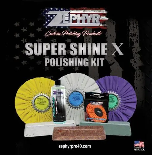 Zephyr Super Shine X Polishing Kit – 10" Professional-Grade System 1