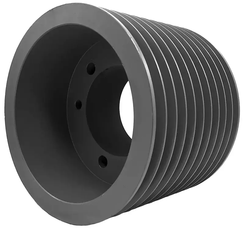 10S3V250 Ten-Groove Sheave – 25.00" Outside Diameter, Heavy-Duty Steel 1