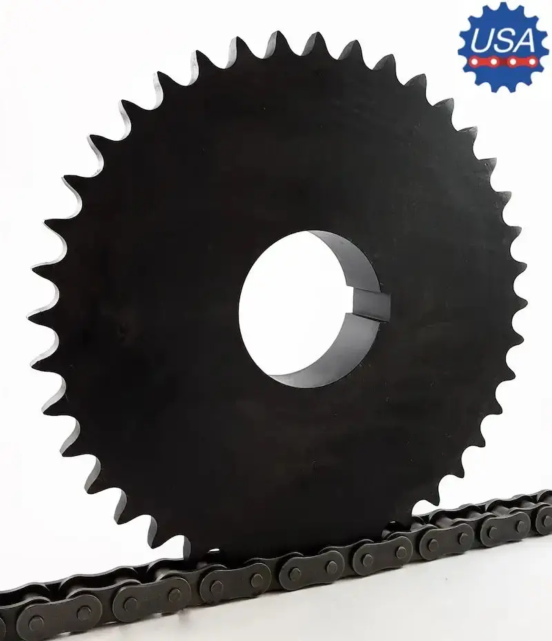 140R40 Taper-Bushed Sprocket – 140 Series, Steel Hub & Rim 1