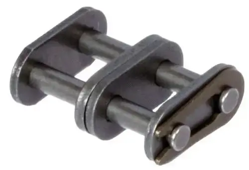 16B-2 Double-Strand Roller Chain Master Link — Straight Sidebar Design 1