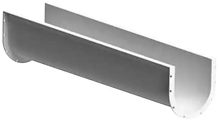 24" Angle Screw Conveyor Trough – 6-Foot Length, Model 305-6116 1