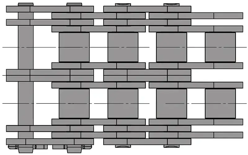 32B Triple-Capacity Roller Chain – Enhanced Load Rating For Industrial Use 1