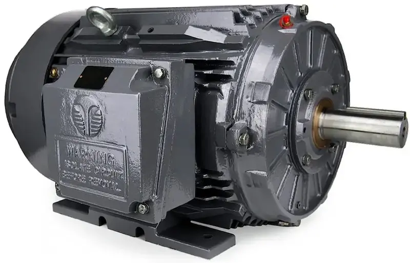 5 Hp Severe-Duty C-Face Motor — 1200 Rpm, 215T Frame 1