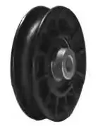6.5" Thermoplastic Flat Belt Idler Pulley — 1" Width, 1/2" Bore 1