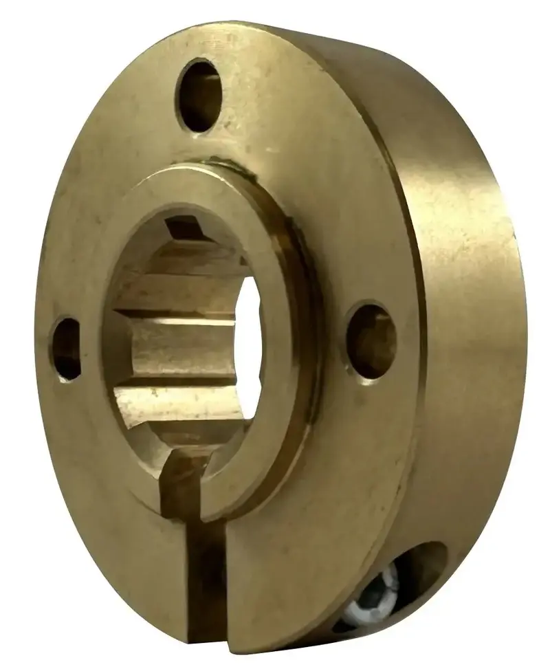 Brass Clamp Collar For 20Mm Splined Shafts — 6-Spline Fit 1