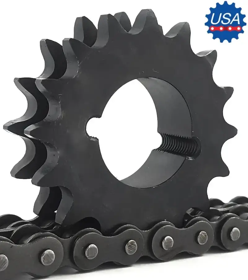 D80Btb19H Taper Bushed Sprocket – 80-Pitch, 19-Hole Hub, Quick-Mount Design 1