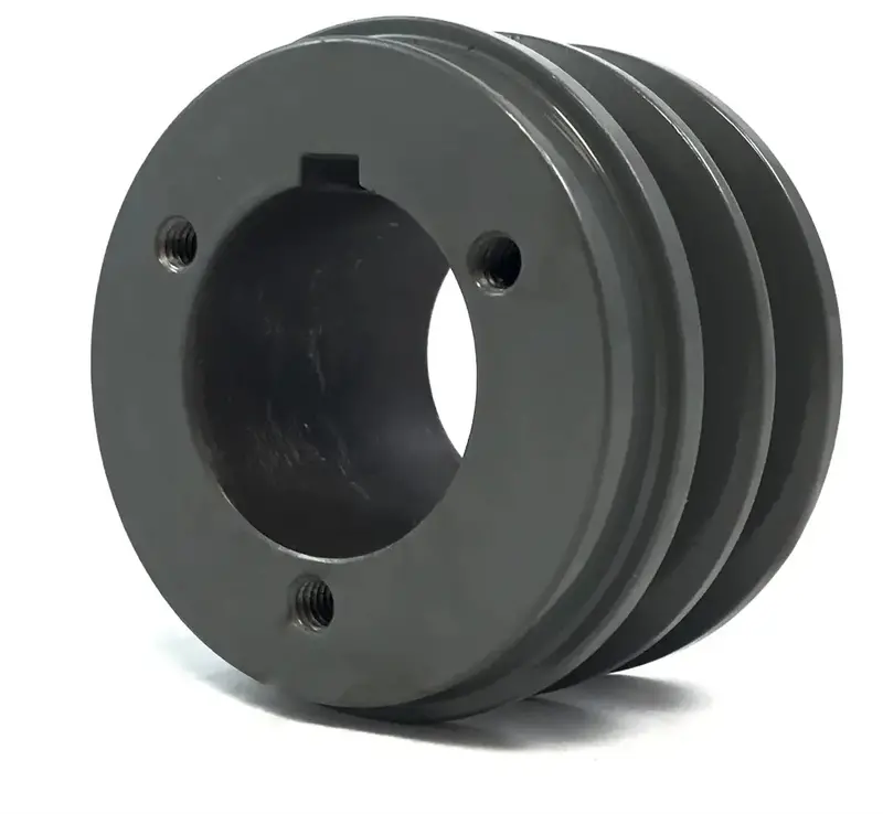 Double-Groove 2Spz140 Metric V-Belt Pulley — 2-Spz-140 Sheave 1