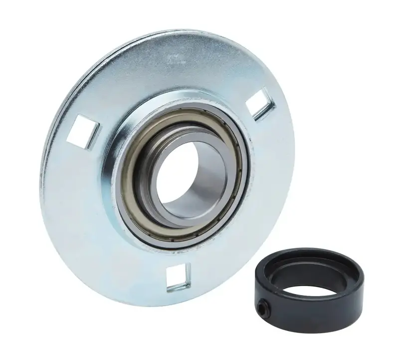 Sapf201-8 Stamped Steel 4-Bolt Flange Bearing — 1/2" Shaft Diameter 1