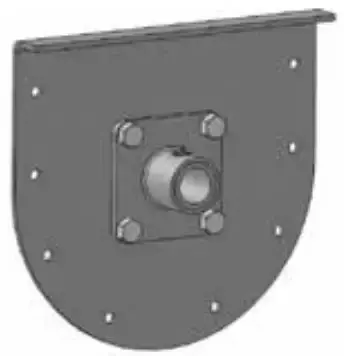 Style 100 Trough End Cap For 16-Inch Screw Conveyors – Includes 3-Inch Bearing Housing 1